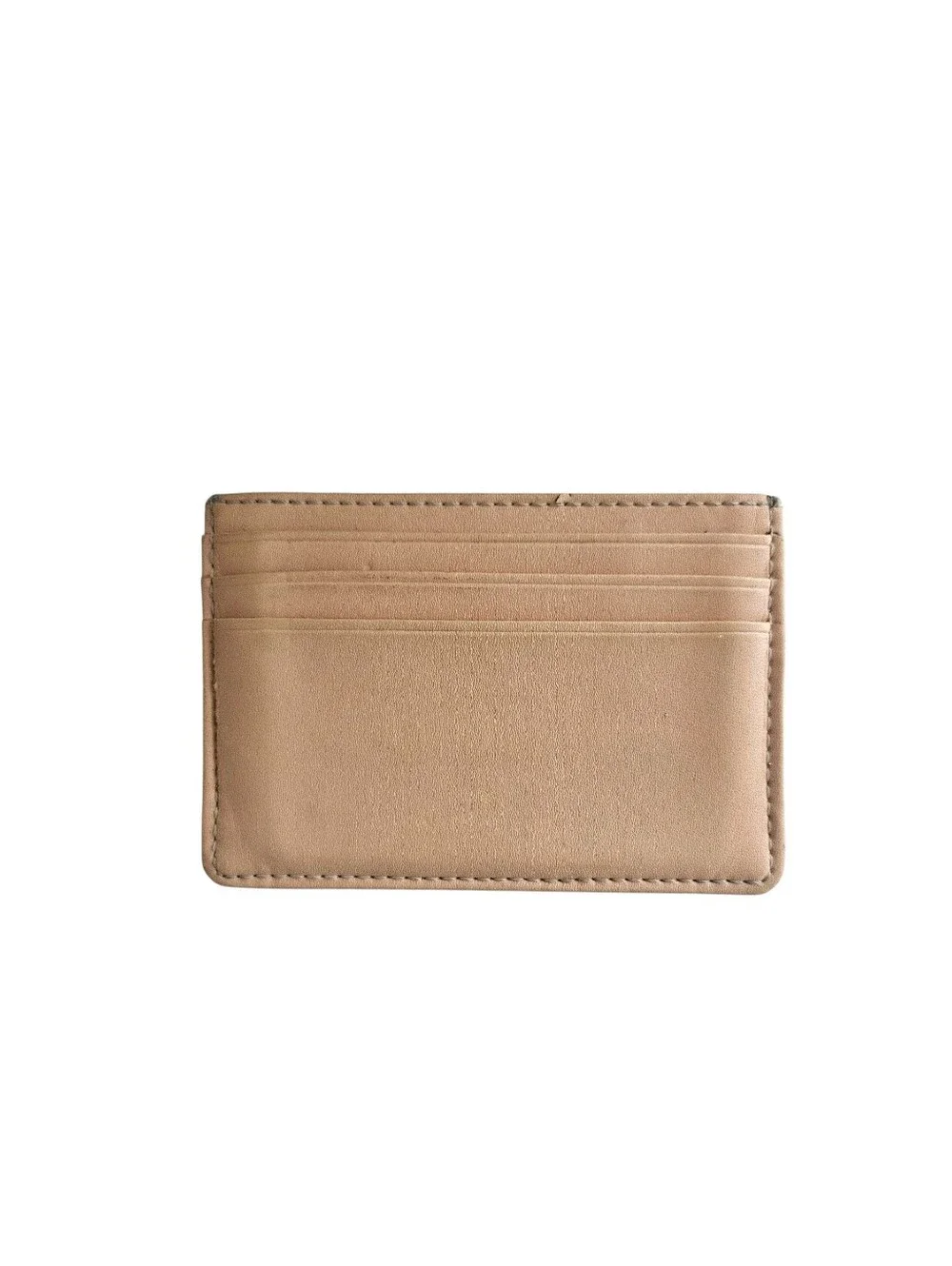 kate spade Aqua Blue Pebbled Leather Card Case with Gold Plaque